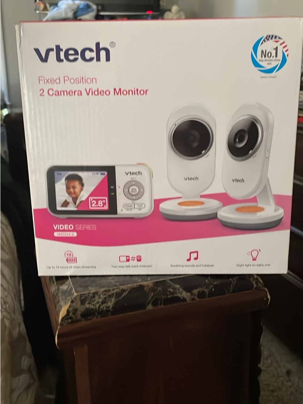 VTech White 2-Camera Fixed Position Video Monitor